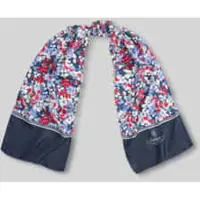 Ralph Lauren Floral Silk Scarf - Navy - ONE SIZE