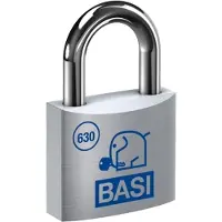 Tescoma BASI 6300-3000, Perinteinen riippulukko, Avainlukko, Sarjoitettu avain, Hopea, Alumiini, Karkaistu teräs