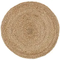 Dixie Jute Braided pöytätabletti Ø 38 cm Luonnonvärinen