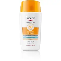Eucerin Sun Hydro Protect sävyttävä aurinkosuojafluidi SPF 50+ sävy Light 50 ml
