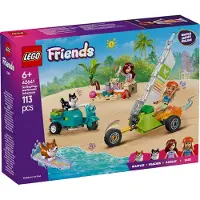 LEGO Friends Surffauskoirat ja skootteriseikkailu - Rakennusleikkisetti lapsille tyt ille ja pojille 6+ vuotta - sis lt 2 mininukkea ja 2 corgi