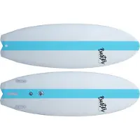 Buster Space Twin Riversurfboard white / blue Koko 5'0