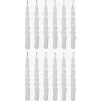 Bloomingville Twist Stearinlys, Hvid, Paraffin