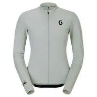 SCOTT Endurance -pitkähihainen pyöräilypaita harmaa/keltainen naiset