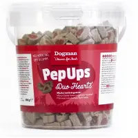 Dogman PepUps Duo Hearts 3-makuiset koiranherkut 500g