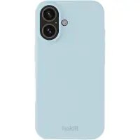 Holdit Silicone iPhone 16 suojakuori (mineraalinsininen)