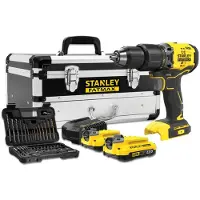 Stanley Iskupora / ruuvinväännin SFMCD715D2F-QW; 18 V; 2x2,0 Ah akku + tarviketta