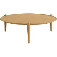 Design House Stockholm Aria soffbord Tamm, Ø90x30 cm