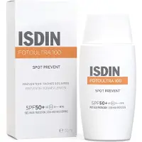Isdin FotoUltra 100 Spot Prevent Aurinkokerroin Tahraravinto SPF 50+ 50 ML