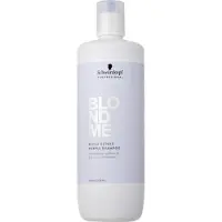 Schwarzkopf Professional Blondme Bond Repair Purple Shampoo violetti shampoo vaaleille hiuksille 1000 ml