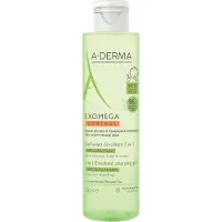 A-Derma Exomega Control 2 in 1 Emollient Cleansing Gel suihkugeeli kuivalle ja atooppiselle iholle 200 ml