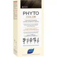 Phyto Pysyvä Väri - - 6 Tummanvaalea - Ilman Ammoniakkia - Kermamainen - Kaikille Hiustyypeille