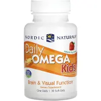 Nordic Naturals Päivittäinen Omega Kids, Luonnollinen Hedelmä maku - 30 pehmeää kapselia