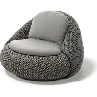 Dedon , ATOLO lounge-tuoli C3A verdraut onyx 0228 pine silver 0229