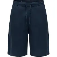 Only & Sons Onsdaves Wide Cot Lin 0007 Shorts - Navy - M