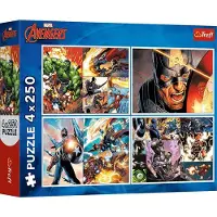 Trefl AVENGERS Palapelisetti, 4x250 palaa