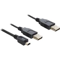 DeLOCK 83178, 0,3 m, 2 x USB A, USB 2.0, Uros/uros, 0,48 Gbit/s, Musta