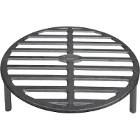 Esschert Design FF233, Grilli, Polttopuut, Ritilä, Musta, Pyöreä, valurauta