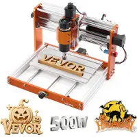 Vevor CNC-jyrsinkone, 500 W:n kara, 3-akselinen puunkaiverrusjyrsin, 300 x 180 x 80 mm:n työalue, offline-ohjain, rajakytkin, hätäpysäytys, puun, akryylin ja muovin kaiverrukseen