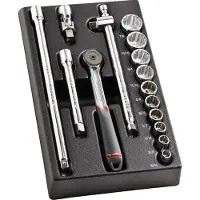 Facom Kuusiohylsysarja MOD.J161-212U; 3/8''; 16 kpl.