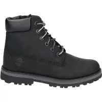 Timberland unisex for kids. TB0A27A20011 Leather lace-up boots Courma black (31), Flat, Laces, Casual, children's fashion