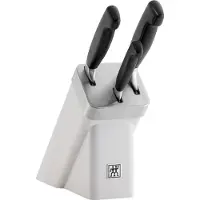 ZWILLING J.A. Henckels Four Star 1002294 SharpBlock knife block white, 4 pieces