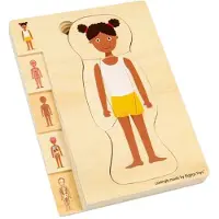 Bigjigs Wooden Anatomy Puzzle - Girl 26pcs.