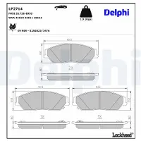 Delphi Jarrupalasarja (4kpl), levyjarru LP2714