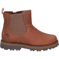 Timberland unisex for kids. TB0A25T43581 Courma Kid brown leather Chelsea boots (31), Flat, Zip, Velcro, Casual, children's fashion