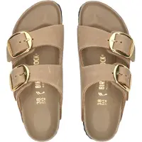 Birkenstock for woman. 1030395 Light brown Arizona Big Buckle Leather Sandals (Narrow Fit) (39), Flat, None, Casual