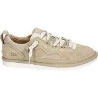 Ugg for woman. 1175301 Minimel beige leather trainers (37), Flat, Suede, Laces, Casual