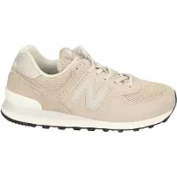 New Balance for woman. W574V2_LI Leather Sneakers 574 beige (37.5), Flat, Laces, Casual