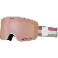 Giro ELLA WHITE LX STRIPE talvilasit (VIVID ROSE GOLD 00% S3 + VIVID INFRARED 62% S1 linssi) (UUTUUS 2024/2025)