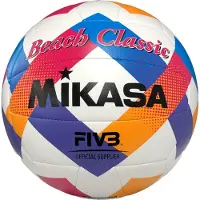 MIKASA Paplūdimio tinklinio kamuolys Beach Classic balta ir-mėlyna-rožinė BV543C-VXA-O (5)