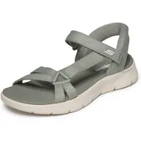 SKECHERS Women's Go Walk Flex Sandal - Illuminate Sage Sandaalit 36