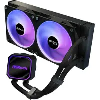 Asrock Pro 240mm ARGB -nestejäähdytin, musta