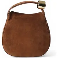 Semicouture for woman. S6SX03 Brown suede mini Baily bag (OSFA), Casual