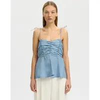 Selected Slfdelia Strap Top B - Blue - 38