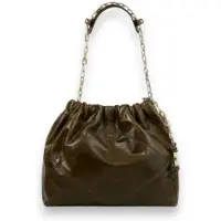 Ba&sh for woman. 2H25CFMV Greenish brown June leather bag (OSFA), Casual