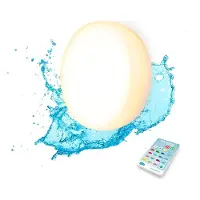 Newgarden Papaya -LED-akku-allasvalaisin IP68 RGBW Papaya, himmennettävä, Valkoinen/opaali, Synteettinen materiaali, Moderni