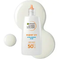 Garnier Ambre Solaire Super UV Hyaluronic Acid kevyt suojafluidi kosteuttava vaikutus SPF 50+ 40 ml