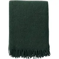 Klippan Yllefabrik Gotland villapeitto 130 x 200 cm Pullonvihreä
