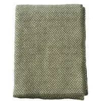 Klippan Yllefabrik Diamonds Huopa 130x180 Cm - Huovat & Peitteet Lampaantalja Vihreä - 219103