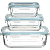 5five Simply Smart 3x Lasiset Lounaslaatikot - Uuninkest v Blue