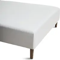 Juna Percale Boxlagen 120X30X200 Cm Hvid - White - 120X30X200CM