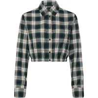 Maje Cropped Cotton Shirt - Green - 36