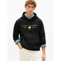 Tommy Hilfiger Collegepaita 'BRAND LOVE' musta / valkoinen