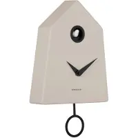 Karlsson seinäkello Grafico Cuckoo warm grey KA6122WG