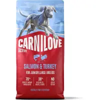 Carnilove Active Salmon-Turkey Junior Large Breed kuivaruoka suurille rotujen nuorille koirille, 12 kg