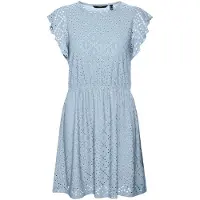 Vero moda Vmtassa Sl Frill Short Dress Jrs Girl - Blue - 164